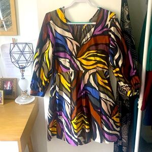 Balloon sleeve dress